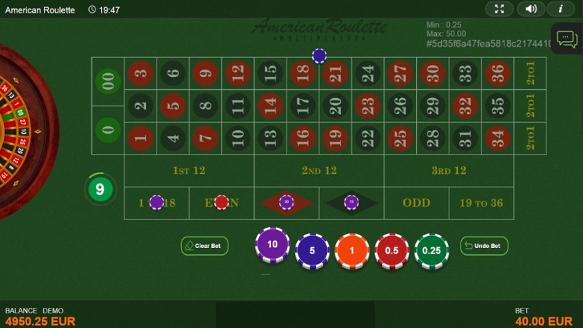 Free American Roulette Flash Game